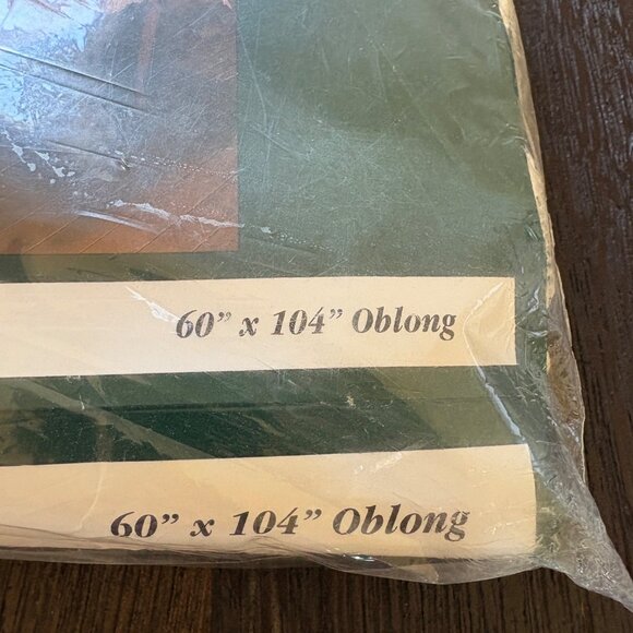 Quaker Lace Banquet Tablecloth Ivory Ivy Pattern NEW IN PACKAGE 60 x 104 - Picture 3 of 6